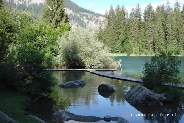 Crestasee bei Trin - Steg