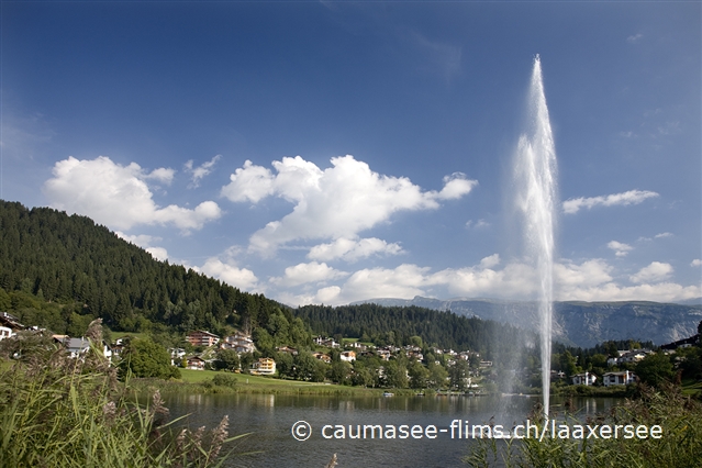 Wasserfontne auf dem Laaxersee